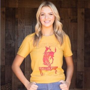 Yellow “Cowboy Tough Pendleton Whisky “ tee